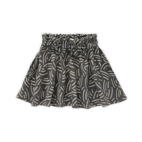 SPROET AND SPROUT PAPERBAG WAVES PRINT SKIRT
