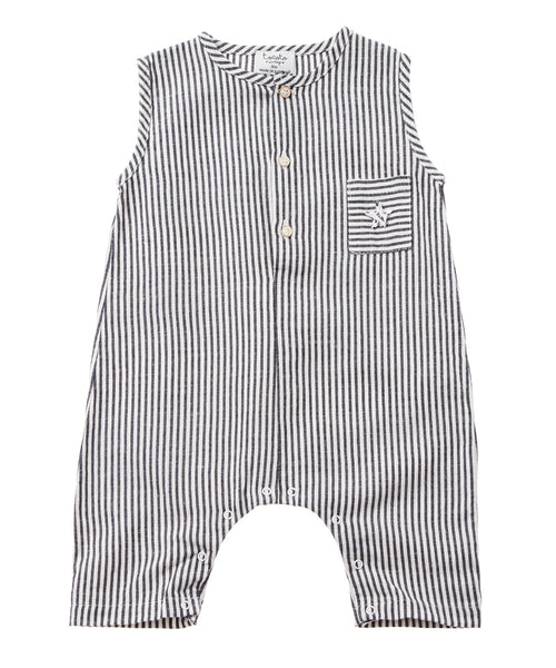 Tocoto Vintage Baby Boys Striped Jumpsuit